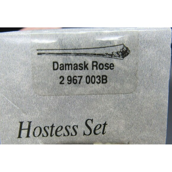 New Vintage Oneida Damask Rose 18/8 Stainless Steel Hostess Set Serving Pcs 3 - Picture 5 of 7